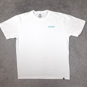 Birddogs Shirt Men's XL White Multicolor Bird Logo Graphic Tee Crewneck